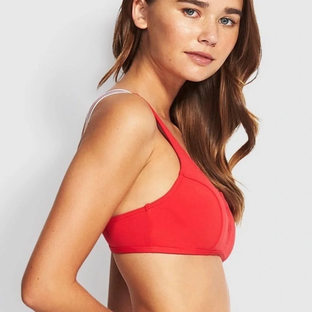 SEAFOLLY Tank Bikini Top in Chilli Red NWOT